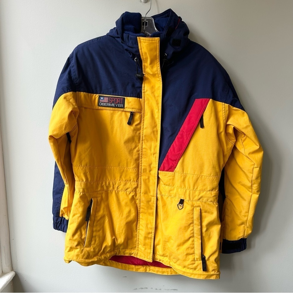Vintage 90s Obermeyer Sport Stabilizer women’s colorblock ski jacket